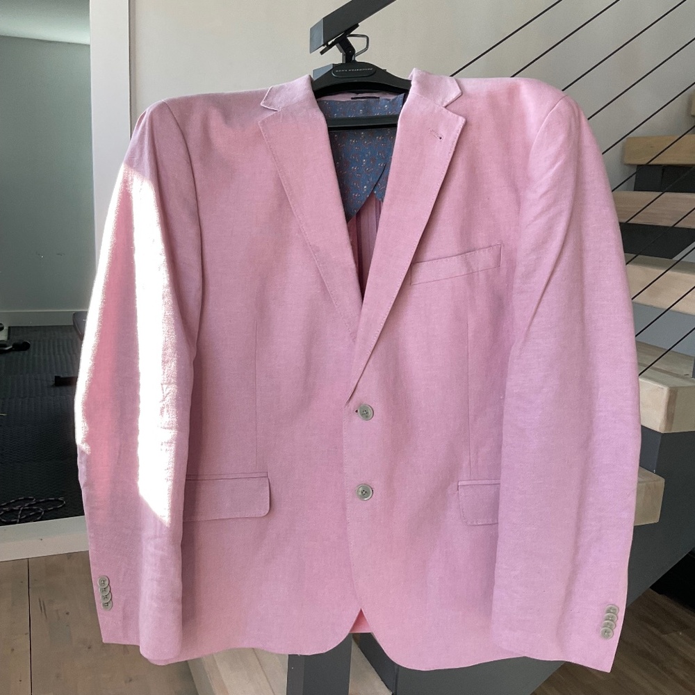 Men’s Pink Linen Suit